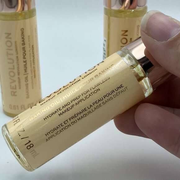 Makeup Revolution London Baking Oil Long-Lasting 0.61 Oz 18 ml Pack Of 3 Pieces - Picture 4 of 9